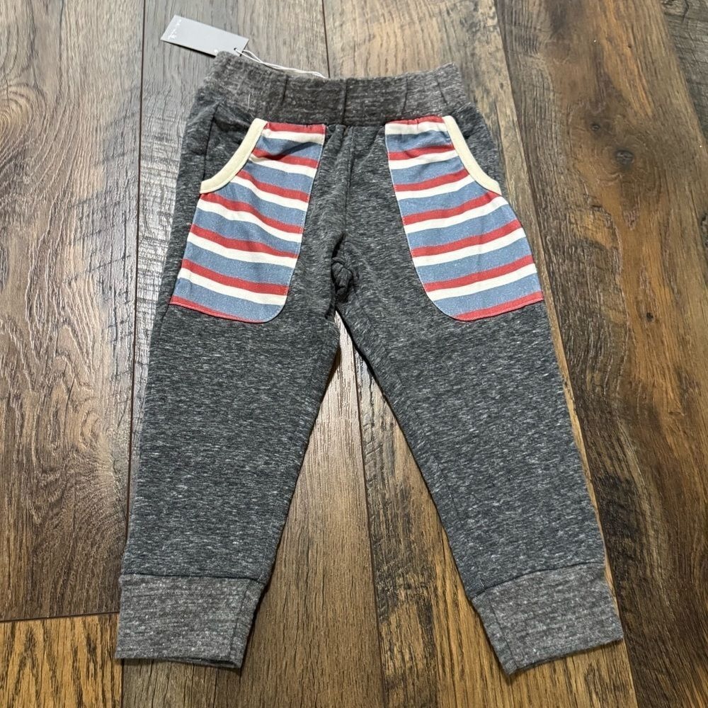 NWT Miki Miette Baby Girls Gray Jogger Pants‎ Size 24 Months